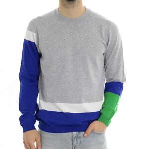 MAGLIA COLOR BLOCK +39MASQ GRIGIO